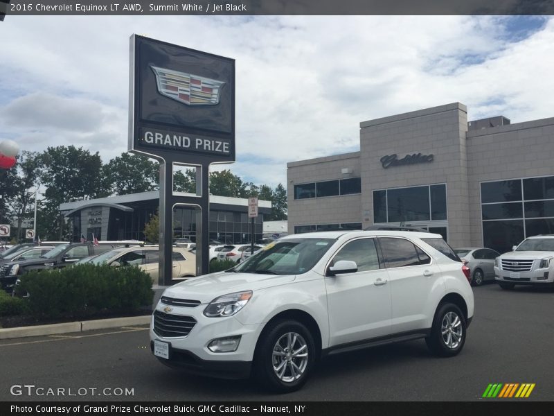 Summit White / Jet Black 2016 Chevrolet Equinox LT AWD