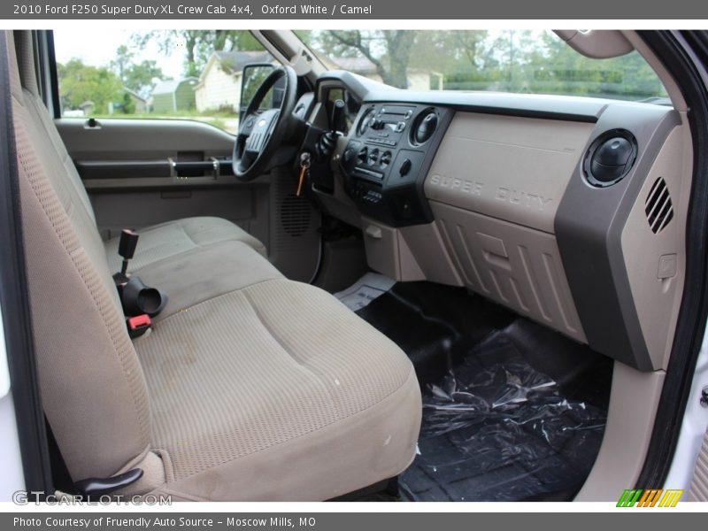 Oxford White / Camel 2010 Ford F250 Super Duty XL Crew Cab 4x4