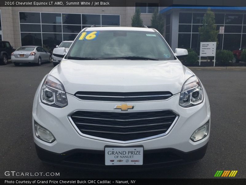 Summit White / Jet Black 2016 Chevrolet Equinox LT AWD