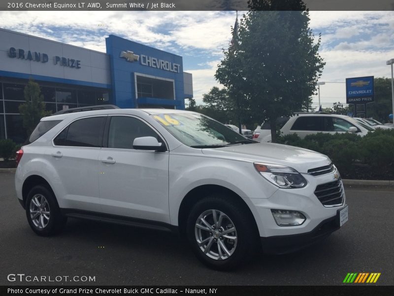 Summit White / Jet Black 2016 Chevrolet Equinox LT AWD