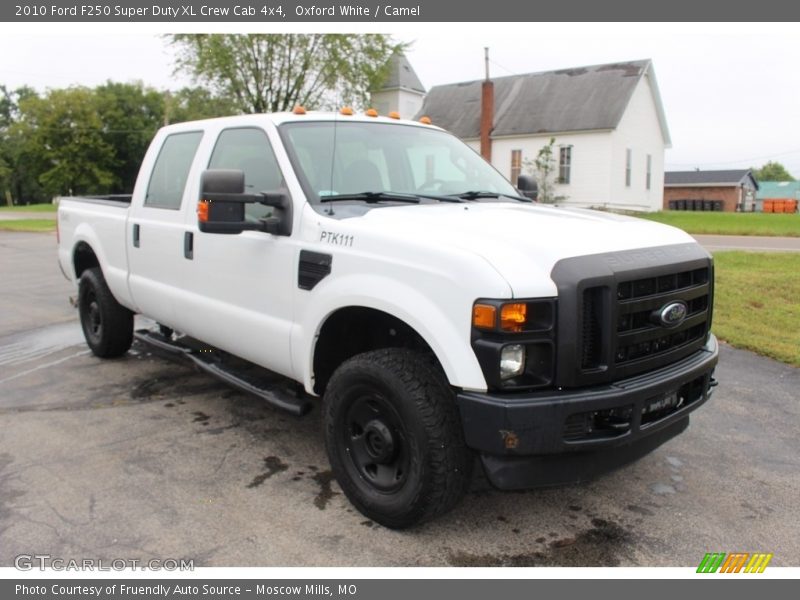 Oxford White / Camel 2010 Ford F250 Super Duty XL Crew Cab 4x4