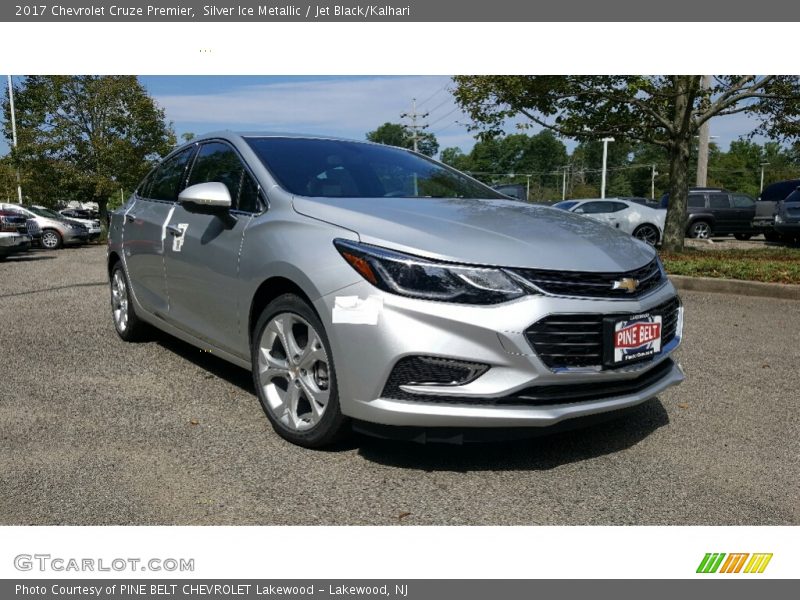 Silver Ice Metallic / Jet Black/Kalhari 2017 Chevrolet Cruze Premier
