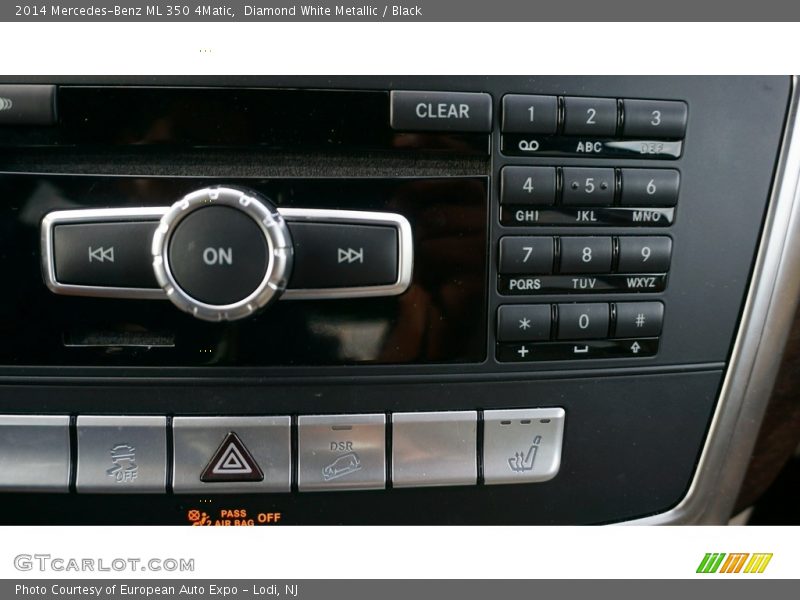 Diamond White Metallic / Black 2014 Mercedes-Benz ML 350 4Matic