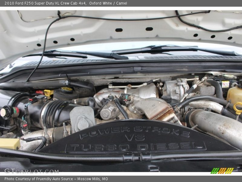 Oxford White / Camel 2010 Ford F250 Super Duty XL Crew Cab 4x4