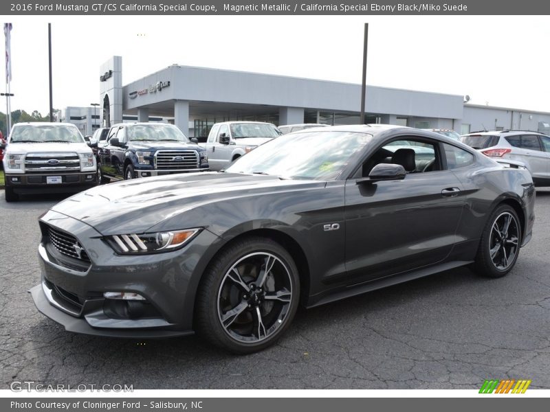 Magnetic Metallic / California Special Ebony Black/Miko Suede 2016 Ford Mustang GT/CS California Special Coupe