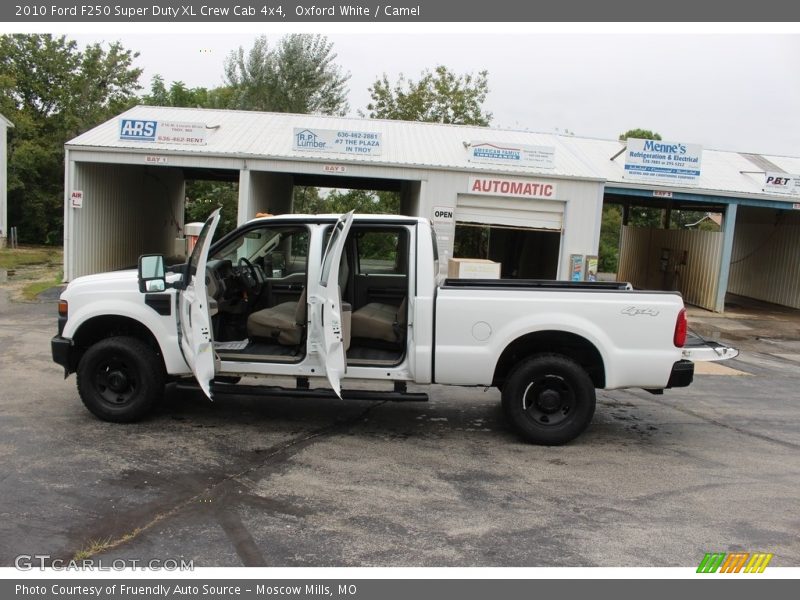 Oxford White / Camel 2010 Ford F250 Super Duty XL Crew Cab 4x4