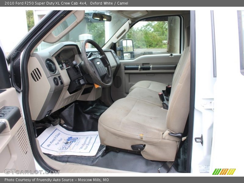 Oxford White / Camel 2010 Ford F250 Super Duty XL Crew Cab 4x4
