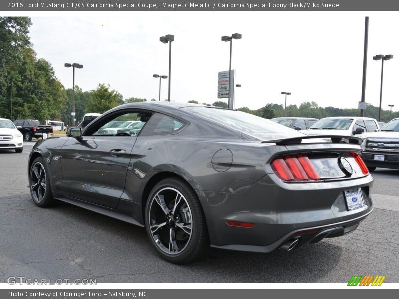 Magnetic Metallic / California Special Ebony Black/Miko Suede 2016 Ford Mustang GT/CS California Special Coupe