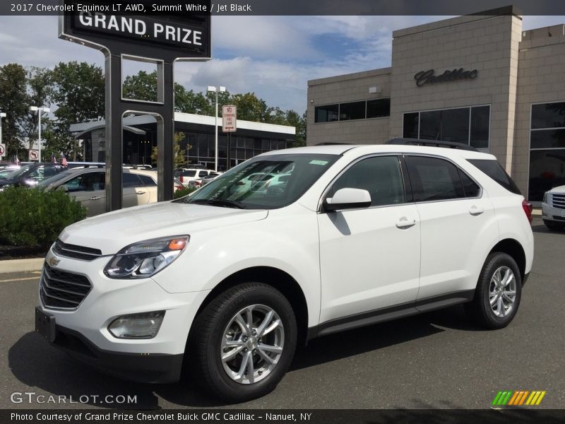 Summit White / Jet Black 2017 Chevrolet Equinox LT AWD