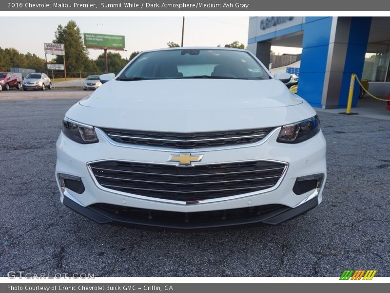 Summit White / Dark Atmosphere/Medium Ash Gray 2016 Chevrolet Malibu Premier