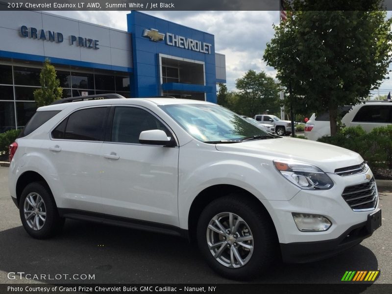 Summit White / Jet Black 2017 Chevrolet Equinox LT AWD