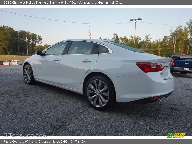 Summit White / Dark Atmosphere/Medium Ash Gray 2016 Chevrolet Malibu Premier