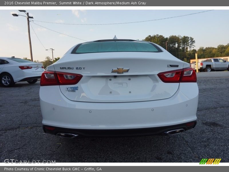 Summit White / Dark Atmosphere/Medium Ash Gray 2016 Chevrolet Malibu Premier