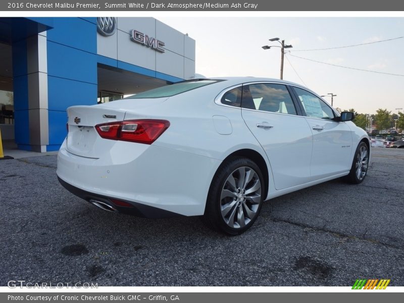 Summit White / Dark Atmosphere/Medium Ash Gray 2016 Chevrolet Malibu Premier