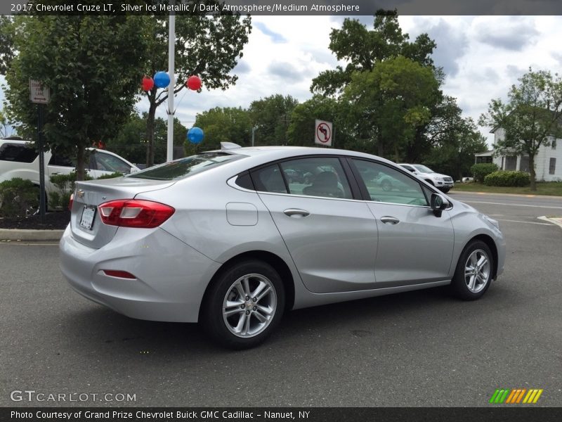 Silver Ice Metallic / Dark Atmosphere/Medium Atmosphere 2017 Chevrolet Cruze LT