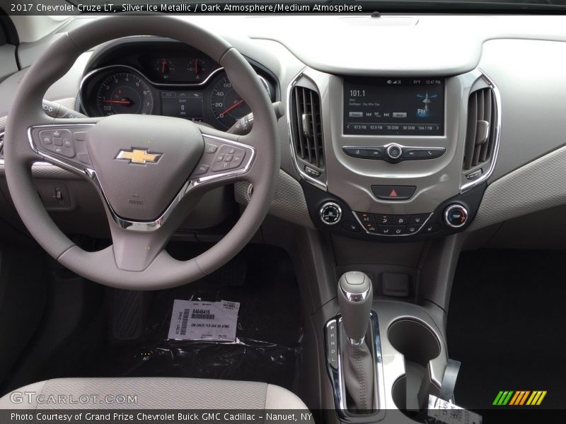 Silver Ice Metallic / Dark Atmosphere/Medium Atmosphere 2017 Chevrolet Cruze LT