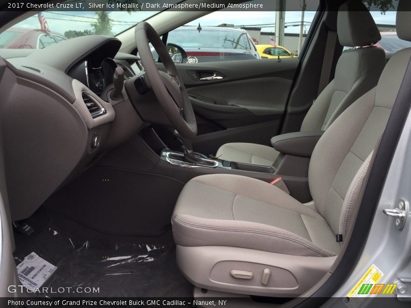 Silver Ice Metallic / Dark Atmosphere/Medium Atmosphere 2017 Chevrolet Cruze LT