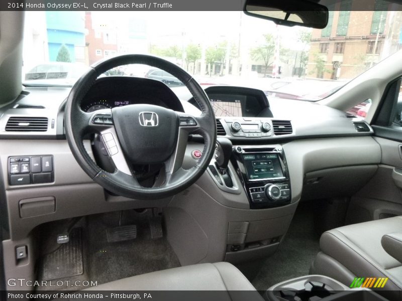 Crystal Black Pearl / Truffle 2014 Honda Odyssey EX-L