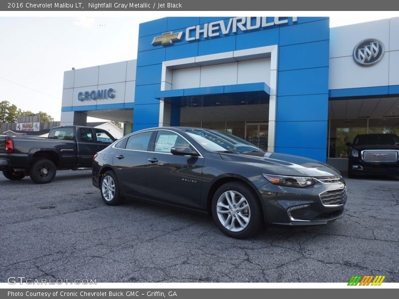 Nightfall Gray Metallic / Jet Black 2016 Chevrolet Malibu LT