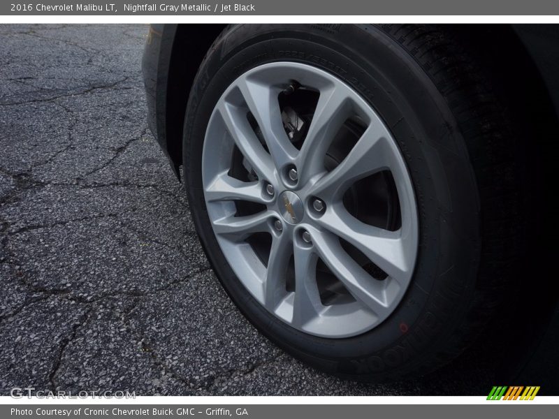 Nightfall Gray Metallic / Jet Black 2016 Chevrolet Malibu LT