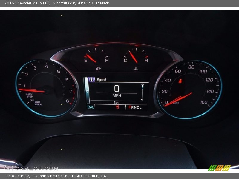 Nightfall Gray Metallic / Jet Black 2016 Chevrolet Malibu LT