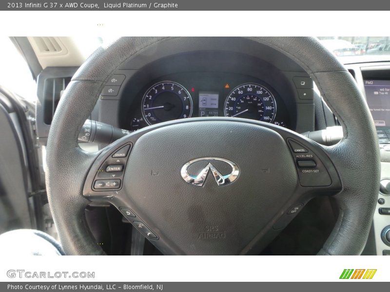 Liquid Platinum / Graphite 2013 Infiniti G 37 x AWD Coupe