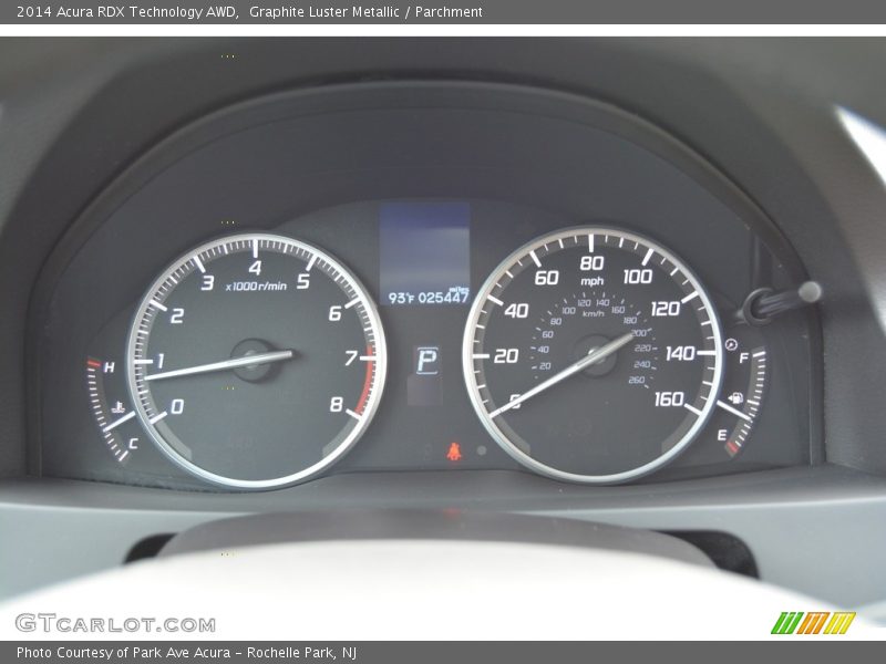 Graphite Luster Metallic / Parchment 2014 Acura RDX Technology AWD
