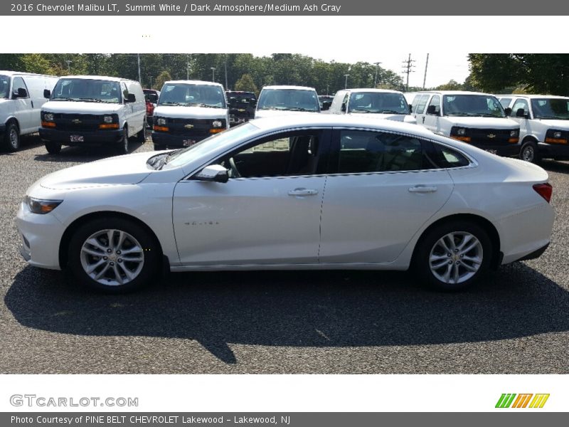 Summit White / Dark Atmosphere/Medium Ash Gray 2016 Chevrolet Malibu LT