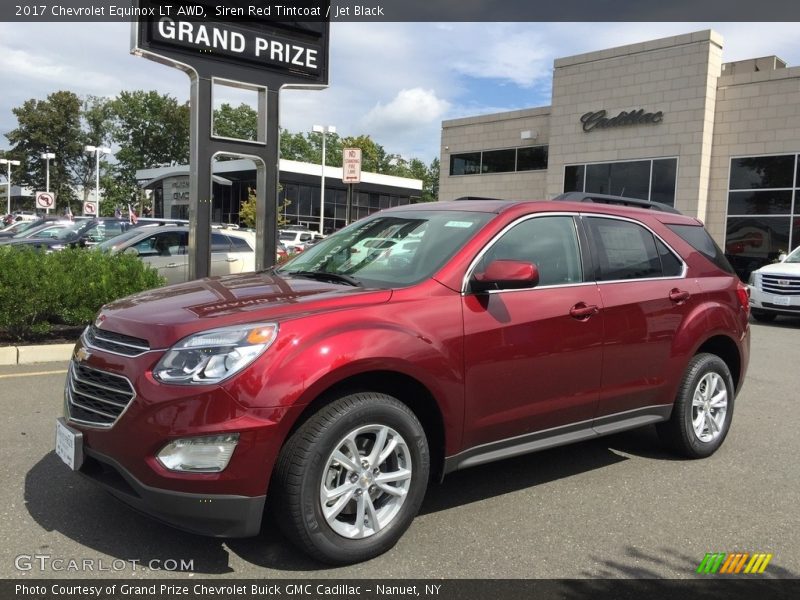 Siren Red Tintcoat / Jet Black 2017 Chevrolet Equinox LT AWD