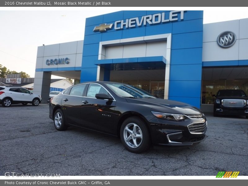 Mosaic Black Metallic / Jet Black 2016 Chevrolet Malibu LS