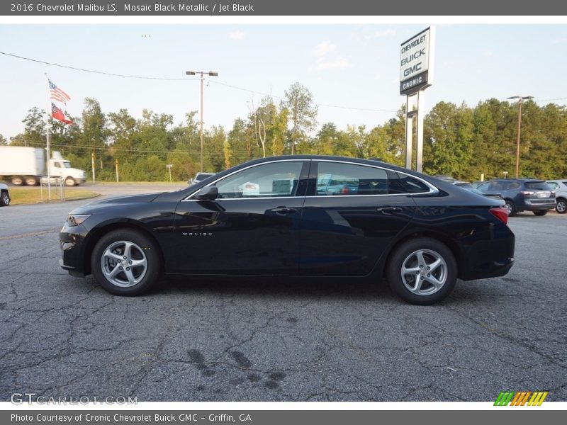 Mosaic Black Metallic / Jet Black 2016 Chevrolet Malibu LS