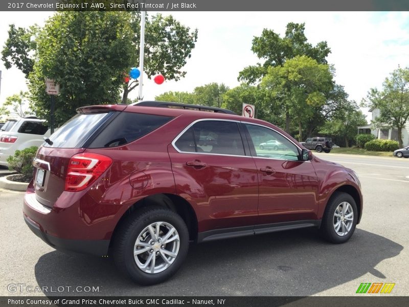 Siren Red Tintcoat / Jet Black 2017 Chevrolet Equinox LT AWD
