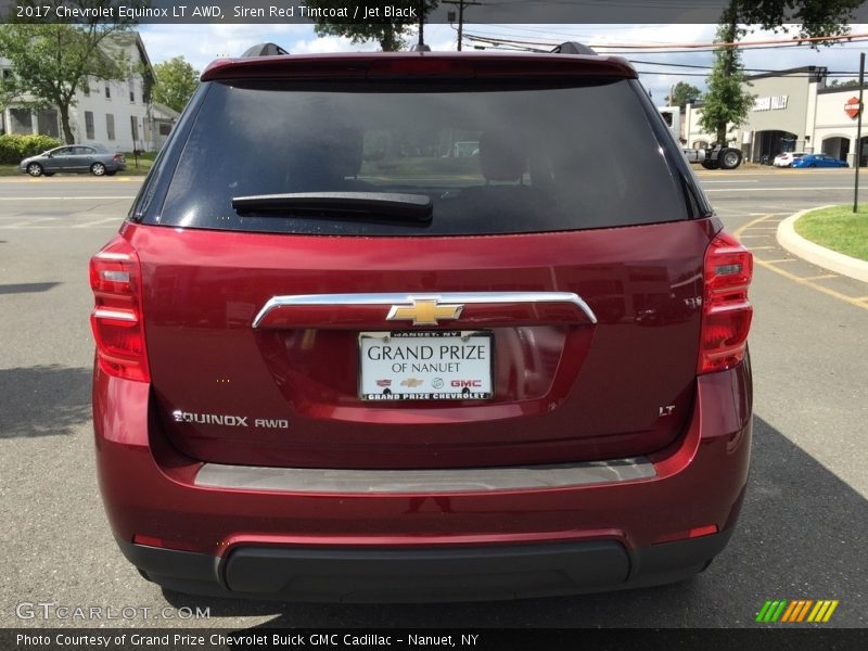 Siren Red Tintcoat / Jet Black 2017 Chevrolet Equinox LT AWD