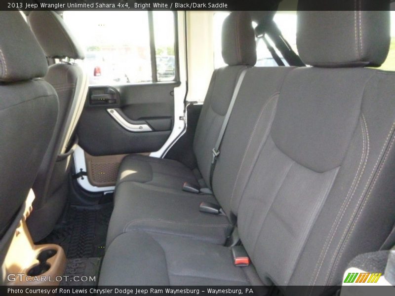 Bright White / Black/Dark Saddle 2013 Jeep Wrangler Unlimited Sahara 4x4