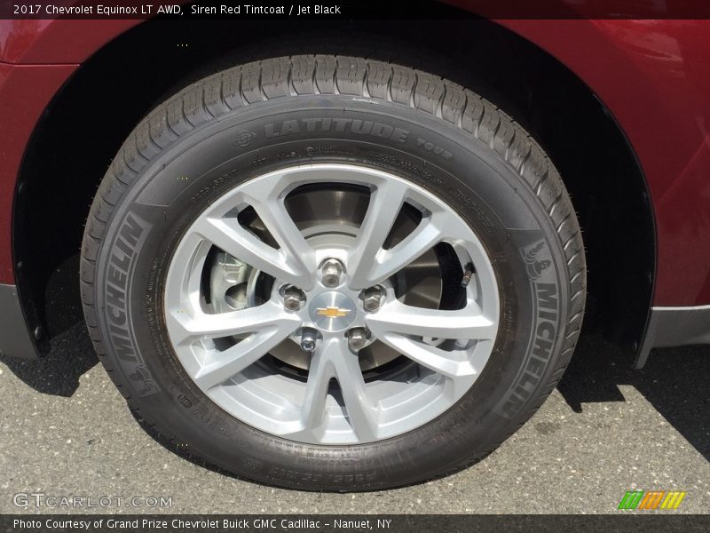 Siren Red Tintcoat / Jet Black 2017 Chevrolet Equinox LT AWD