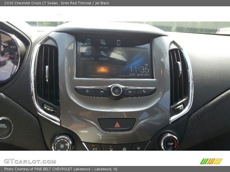 Siren Red Tintcoat / Jet Black 2016 Chevrolet Cruze LT Sedan