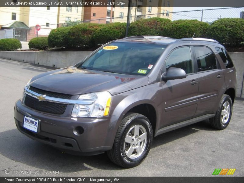 Granite Gray Metallic / Dark Gray 2008 Chevrolet Equinox LT AWD