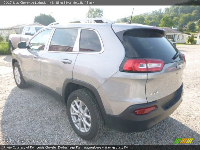 Billet Silver Metallic / Black 2017 Jeep Cherokee Latitude 4x4