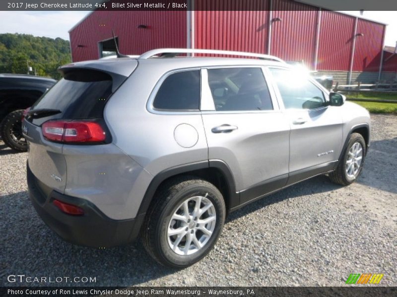Billet Silver Metallic / Black 2017 Jeep Cherokee Latitude 4x4