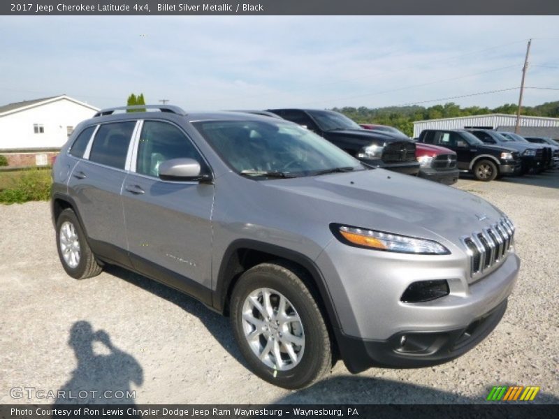 Billet Silver Metallic / Black 2017 Jeep Cherokee Latitude 4x4