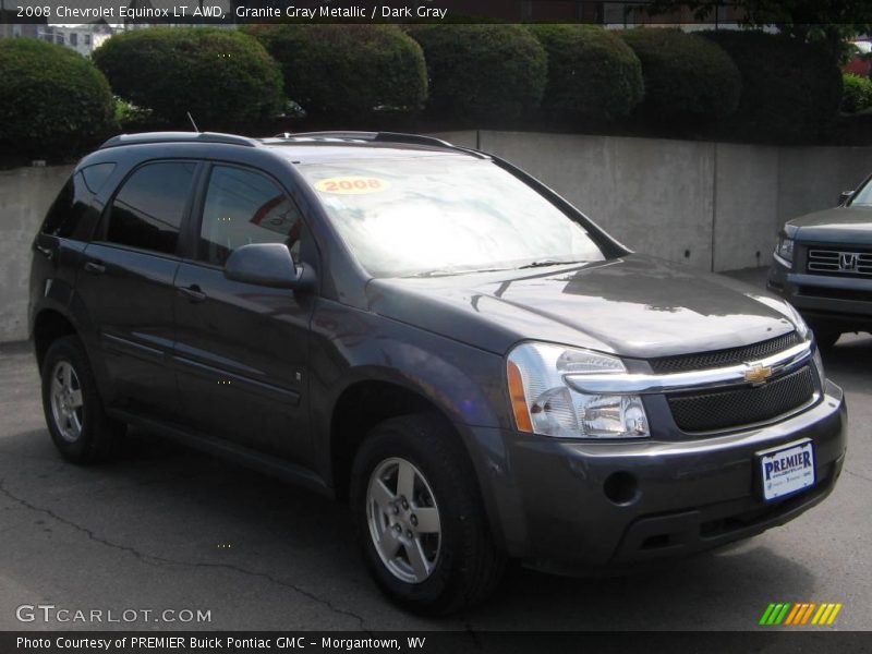 Granite Gray Metallic / Dark Gray 2008 Chevrolet Equinox LT AWD