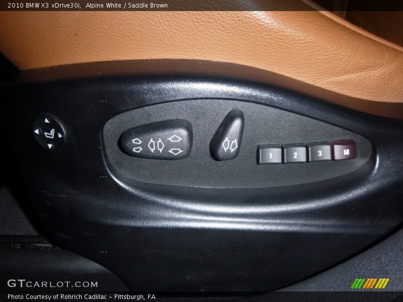 Alpine White / Saddle Brown 2010 BMW X3 xDrive30i