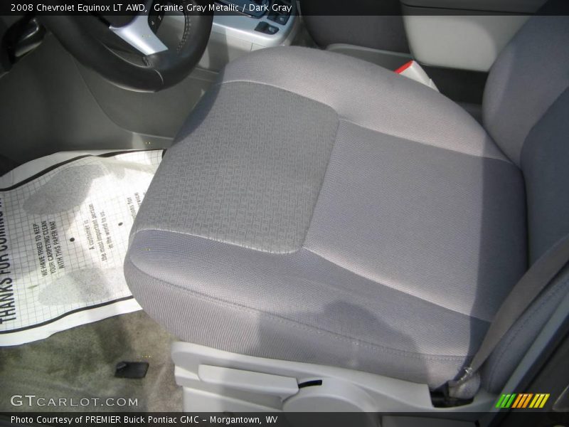 Granite Gray Metallic / Dark Gray 2008 Chevrolet Equinox LT AWD