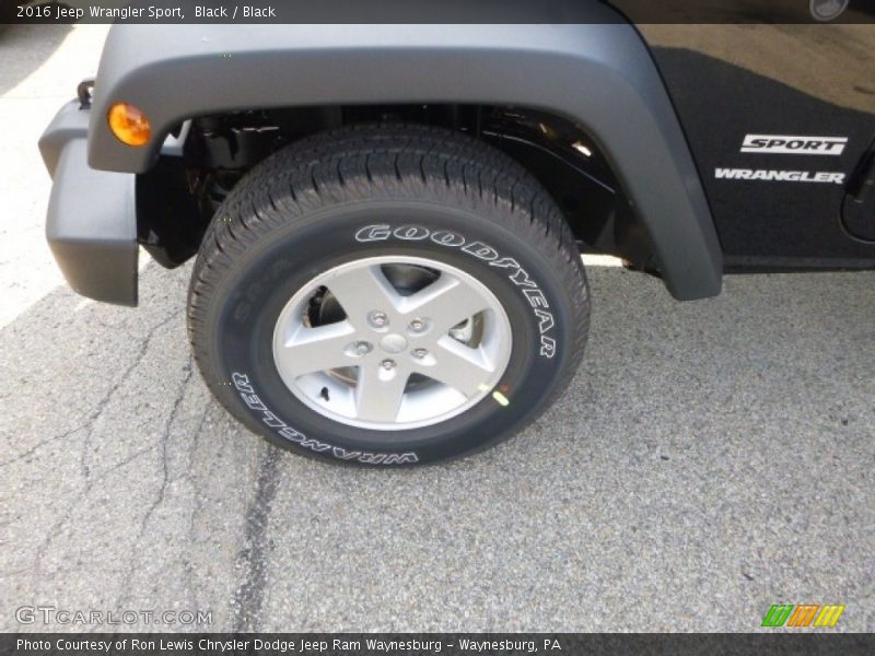 Black / Black 2016 Jeep Wrangler Sport