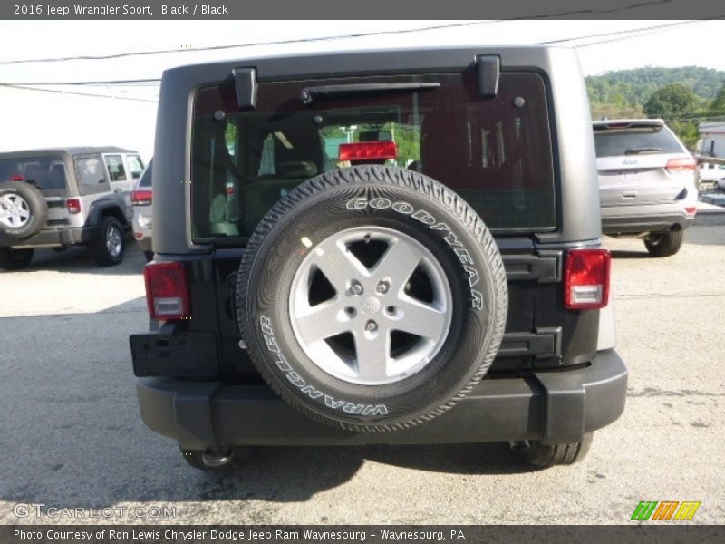 Black / Black 2016 Jeep Wrangler Sport
