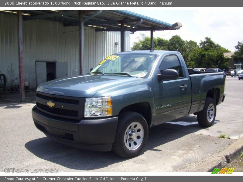 Blue Granite Metallic / Dark Titanium 2008 Chevrolet Silverado 1500 Work Truck Regular Cab