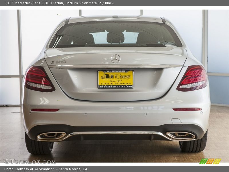 Iridium Silver Metallic / Black 2017 Mercedes-Benz E 300 Sedan