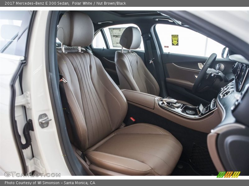 Polar White / Nut Brown/Black 2017 Mercedes-Benz E 300 Sedan