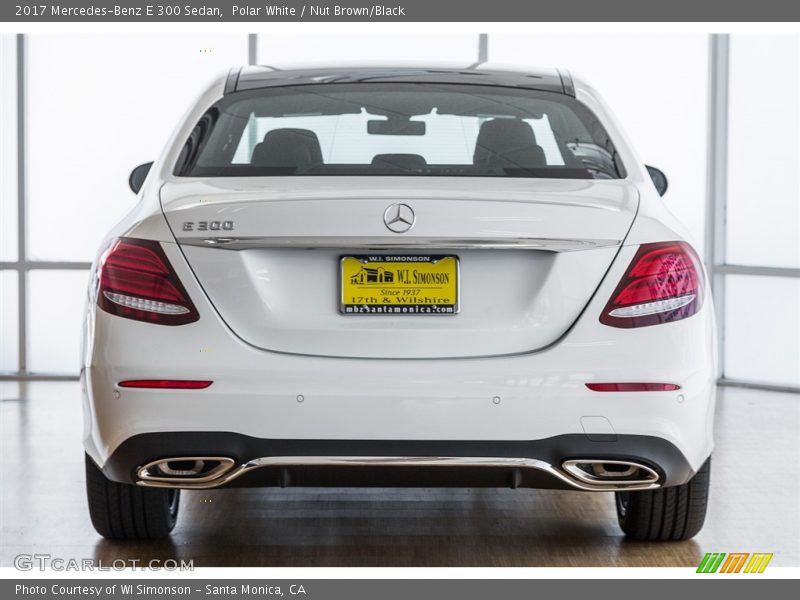 Polar White / Nut Brown/Black 2017 Mercedes-Benz E 300 Sedan