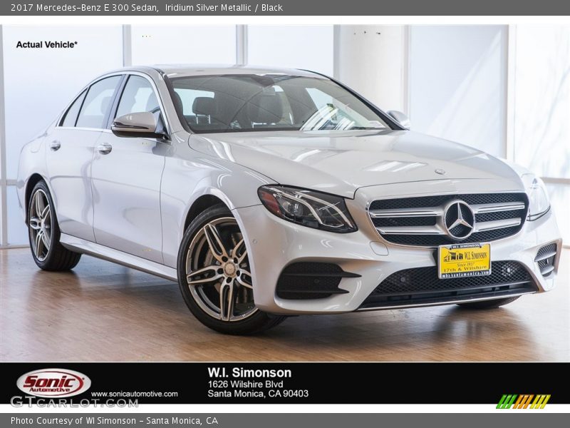Iridium Silver Metallic / Black 2017 Mercedes-Benz E 300 Sedan